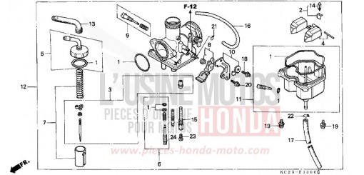 CARBURATEUR CM125CF de 1985
